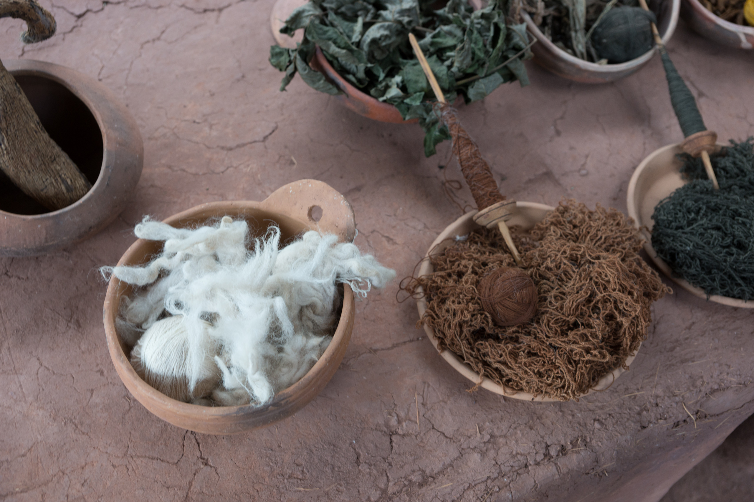 Natural wool and dye.