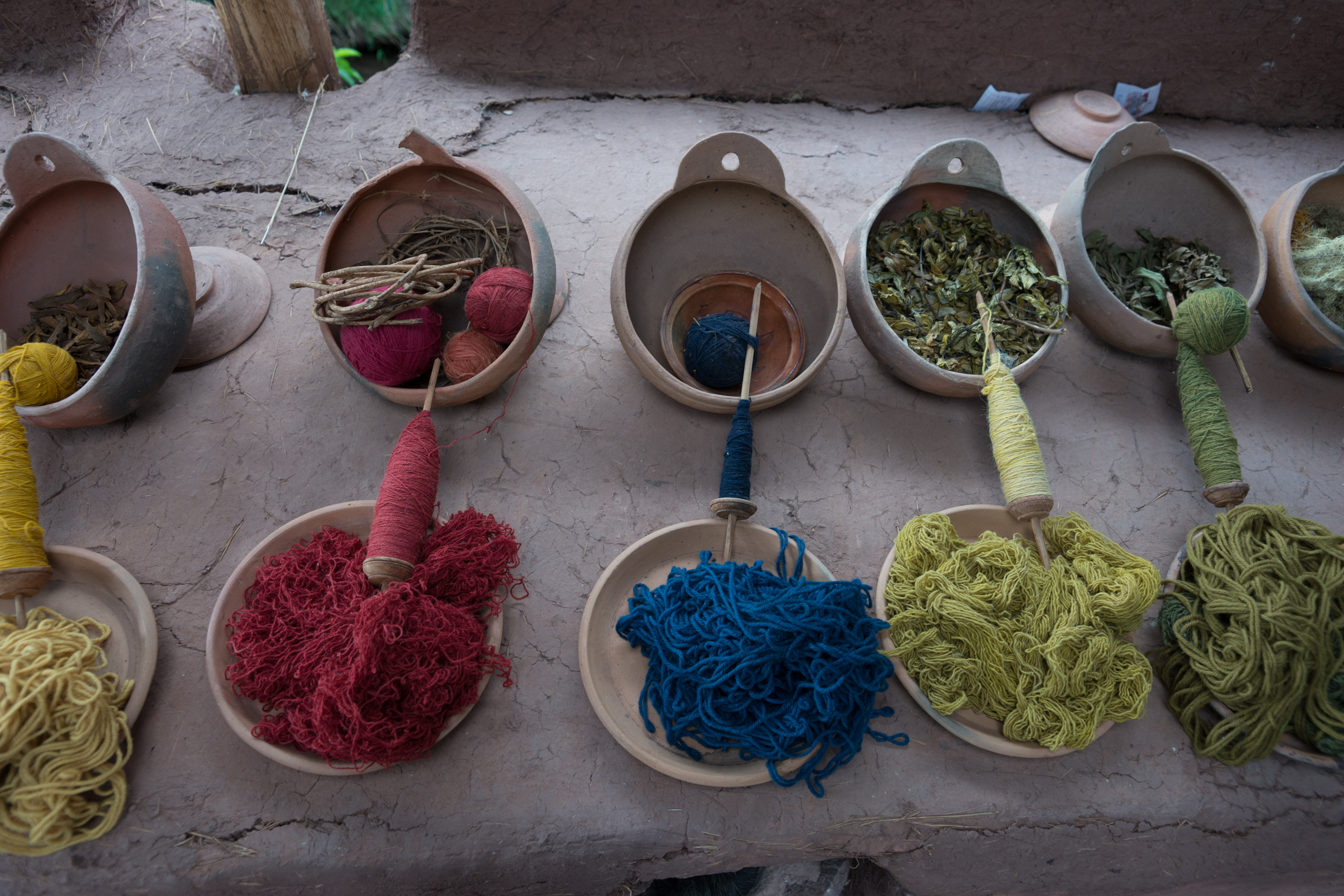Natural wool and dye.