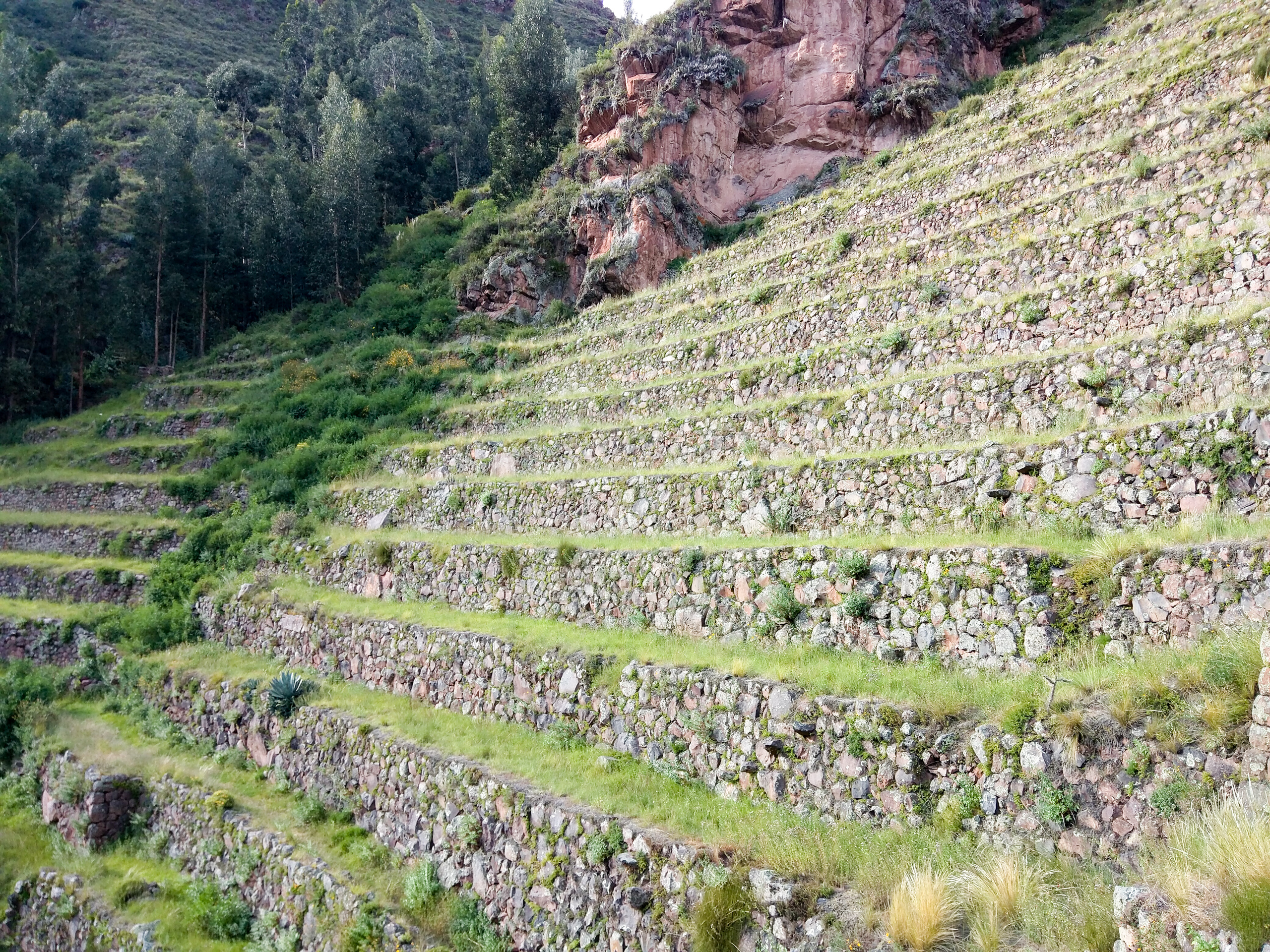 Climbing the mountains in Pisac.
